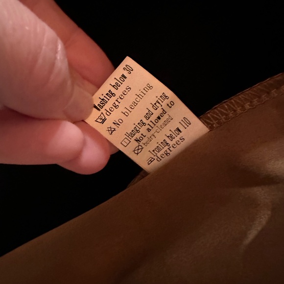 Women's Open-Front Draped Jacket - Camel - Picture 7 of 9